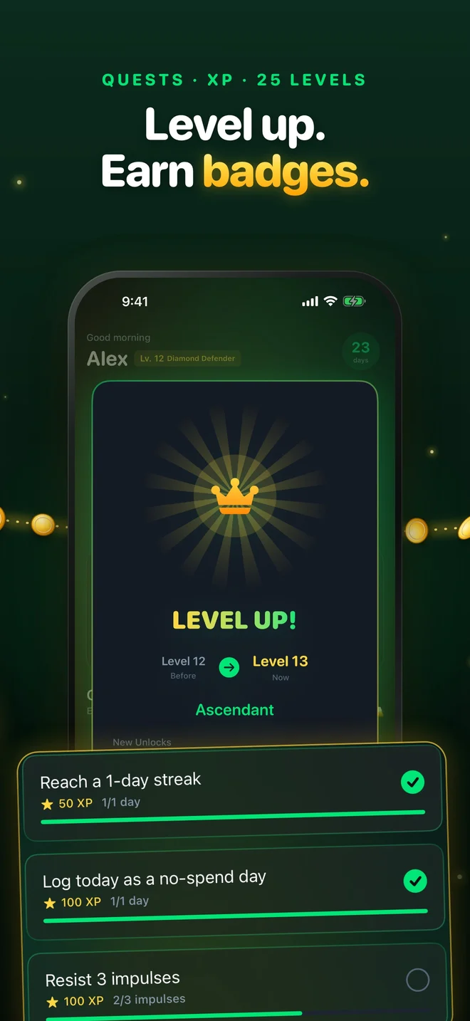 Quests, XP and 25 levels